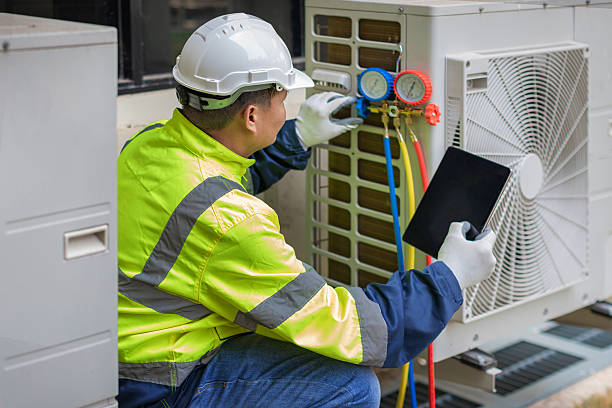 Professional Hvac technician working in Leonard, MI